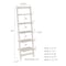 Hastings Home 5-Tier Ladder-Style Bookcase, White 566695HAC - alternate 7